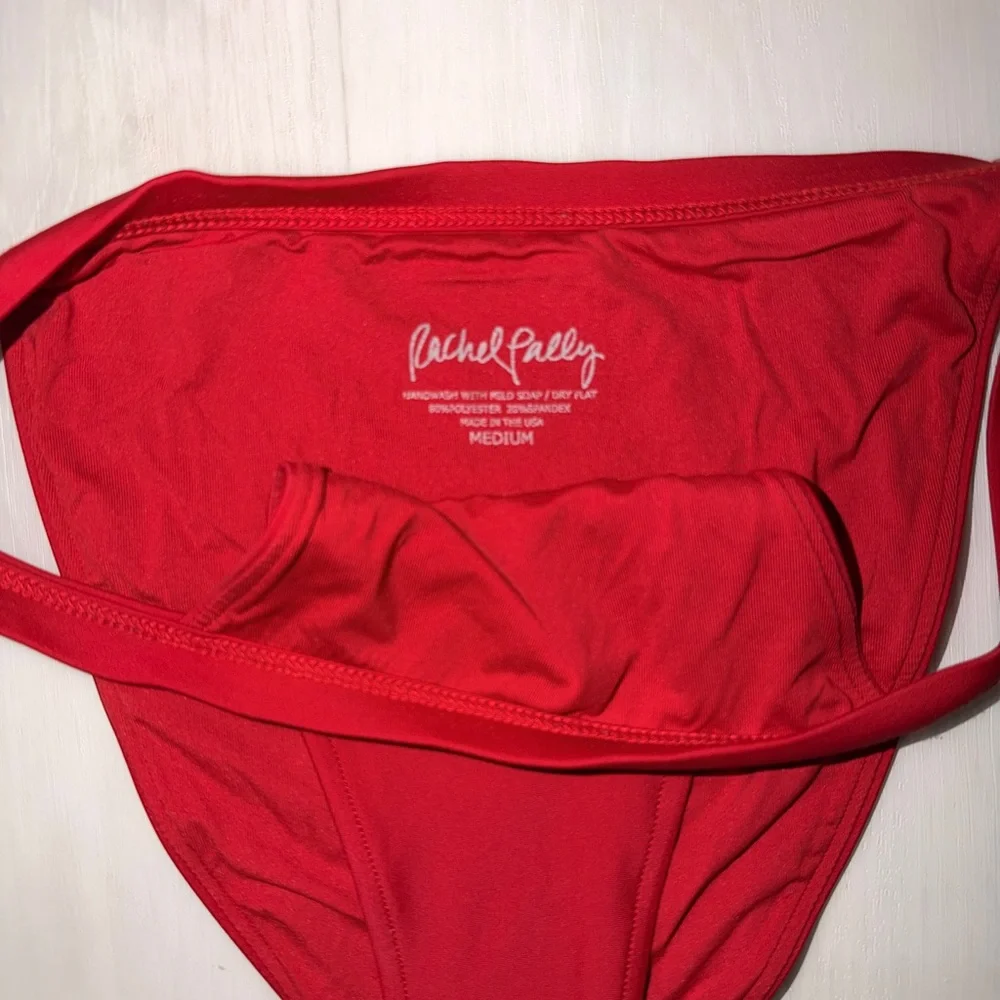 Rachel Pally Red Bikini Set XS Top / M Bottoms - Picture 6 of 7